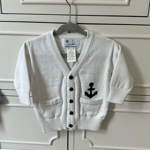 Florence Eiseman Anchor Cardigan - 9 months